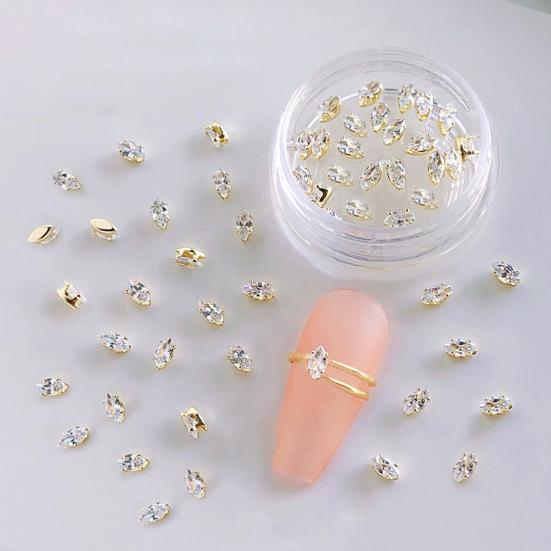 20 шт./кор. украшения для ногтей блестящие кубические цирконии блестящие стразы для ногтей ювелирные украшения для женщин
