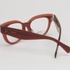 [Celine] Eyeglass Frame CL50015F 066 Red Cat-Eye Round Fashion Horn-rimmed Daily