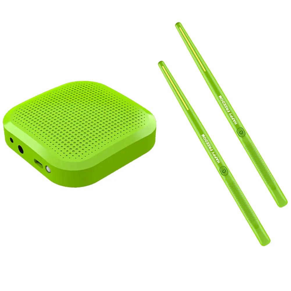 Электрические воздушные палочки для барабанов Профессиональные воздушные барабаны Электронные виртуальные воздушные барабанные палочки Педали Карманный набор барабанов для начинающих Детей