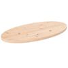 VidaXL Table Top 70x35x2.5 Cm Solid Pine Wood Oval 824315