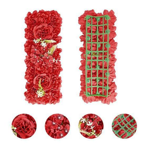 Искусственные цветы, комбинированные искусственные цветы в рядах, реалистичные искусственные шелковые цветы с задней рамкой для самостоятельного изготовления свадебной арки, декора для вечеринки