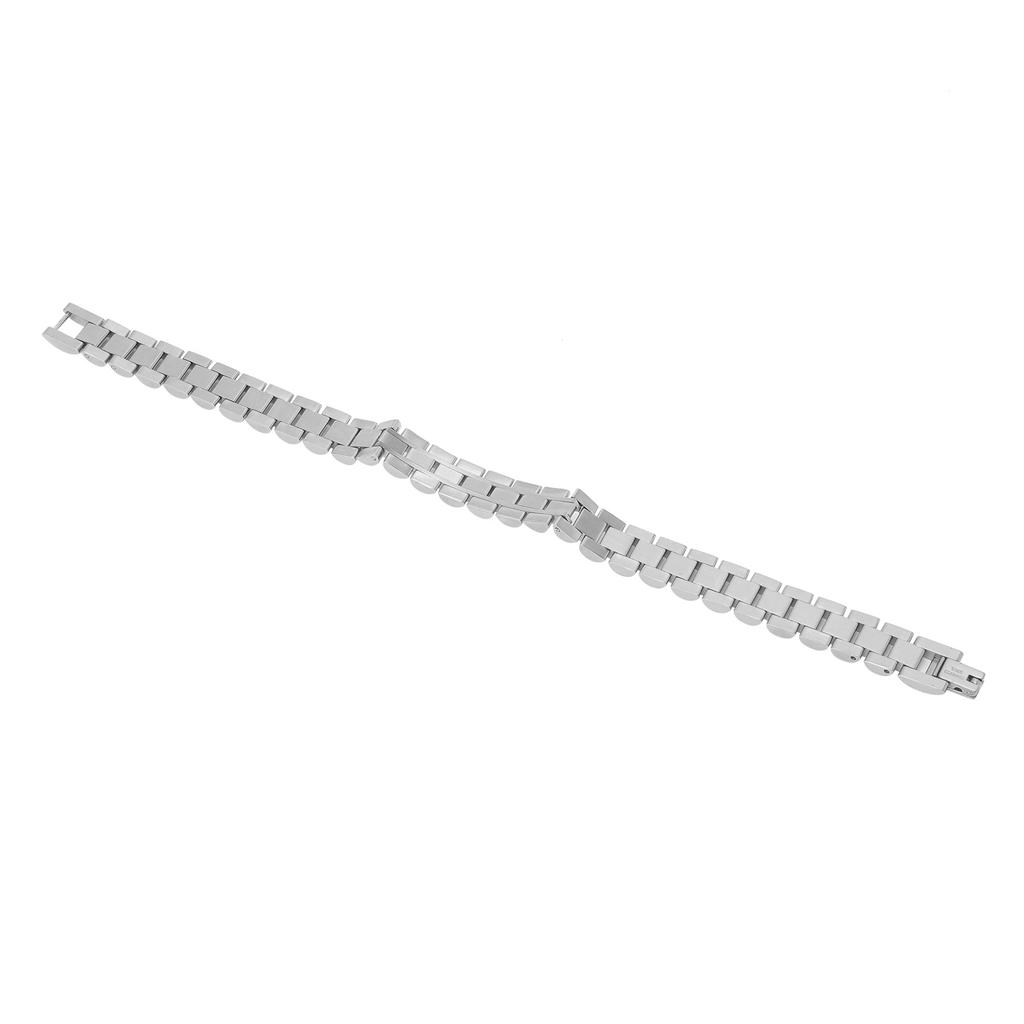 Браслет из нержавеющей стали Элегантный простой браслет Ювелирные аксессуары Подарок Серебристый Белый