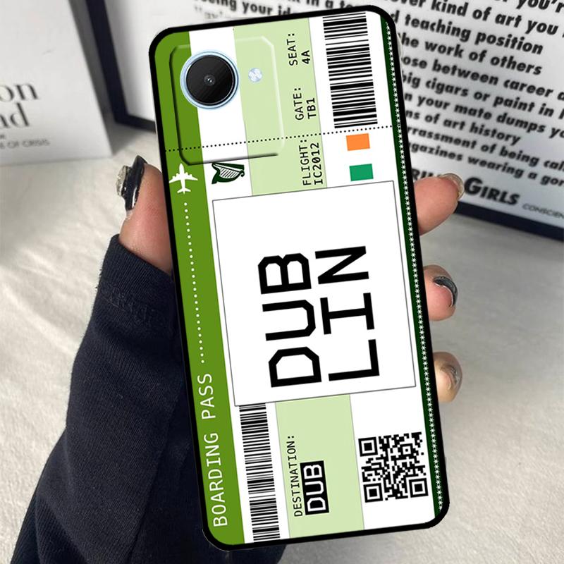 Билет-посадочный талон Для Realme 15 14 10 11 12 13 Pro Plus C65 C67 C71 C63 C61 C55 C51 C53 C75 GT6 GT7 Pro Чехол