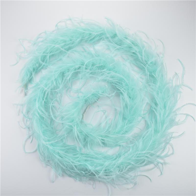 2Meters/Lot Ostrich Feather Boa Decor For Clothes Holiday Decorations Fluffy Feathers Cape Handicraft Accessories Plumas Trims
