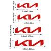 AABJA1 Car Front Hood Emblem Rear Trunk Badge Sticker Auto Accessories For Kia Sorento Sportage Forte Picanto Ceed Soluto KN Stinger