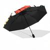 1pc Hello Kitty & Tiger Automatic Folding Umbrella - Portable 3-Fold Design with Iron Frame, Perfect for Outdoor Use, Festive Gifts, Travel, Daily Use