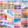 5d Diamond Painting Landscape Sunset Diamond Embroidery Seaside Pictures Of Rhinestones Mosaic Cross Stitch Decortion