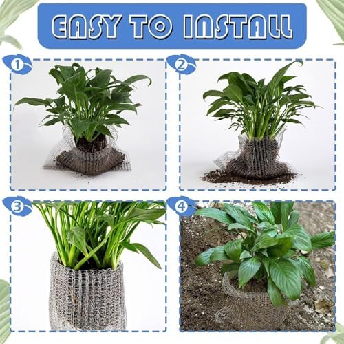 15 Pack Mole Net Underground Wire Baskets for Bulb Planting, Tree Roots, Vegetable Garden