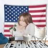 Сана Американский Флаг Kpop Гобелен Идол Настенный Плакат Для Комнаты Общежития Домашний Декор