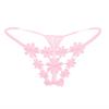 Сексуальное женское белье, женские трусики с открытой промежностью, прозрачные стринги, однотонное нижнее белье с бантом для женщин, кружевные трусики