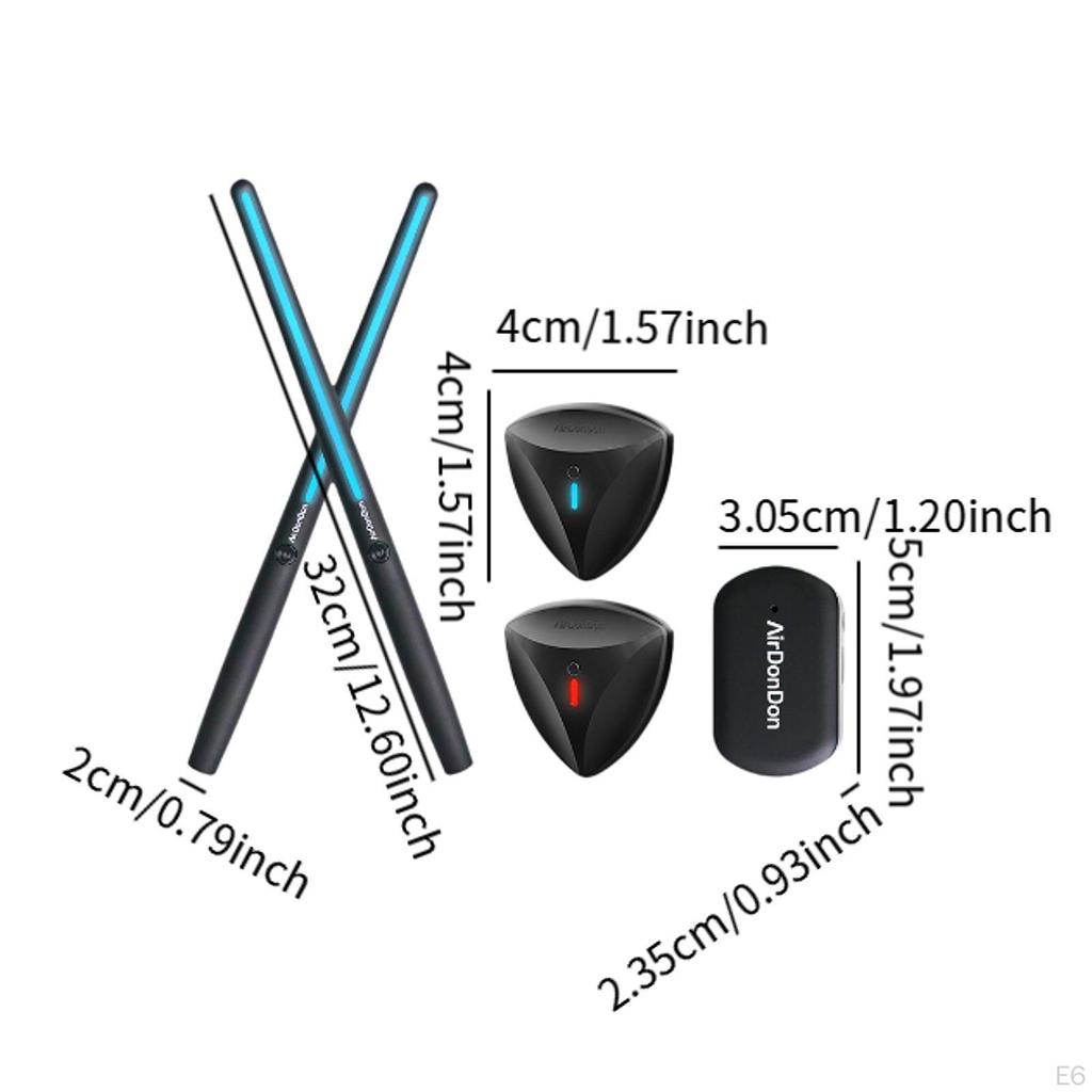 Воздушный барабан Электронные музыкальные инструменты Подарки Барабанные палочки Профессиональные для взрослых Любителей