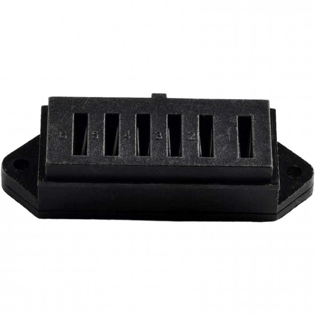 Долговечный 6-контактный разъем для аккумулятора для аккумуляторного отсека электровелосипеда, надежное соединение