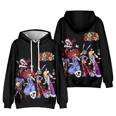 The Amazing Digital Circus Anime Hoodie Harajuku Графический осенний пуловер Модный унисекс с длинным рукавом Зимняя повседневная уличная одежда Свободная верхняя одежда