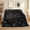 Science Symbols Flannel Blanket Throw Blanket Soft Warm Sofa Bed Camping home Decor Unique Christmas Gift C926888
