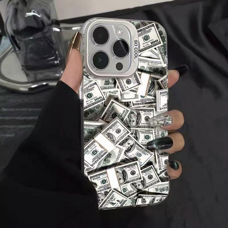 Новая банкнота доллара США подходит для чехла на телефон Apple 15promax iPhone16 мультяшный 11 жесткий 14/13/14 PROMAX