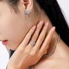 Elegant Cold Aesthetic Chain Zircon Ring For Women Unique Fashion Statement Piece