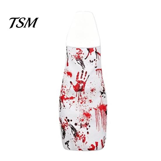 Scary Halloween Costume for Women Blood Print Women, Apron, Hooded Horror Cosplay Outfit Cloak, Stockings Outfits Parties, Haunted House Events