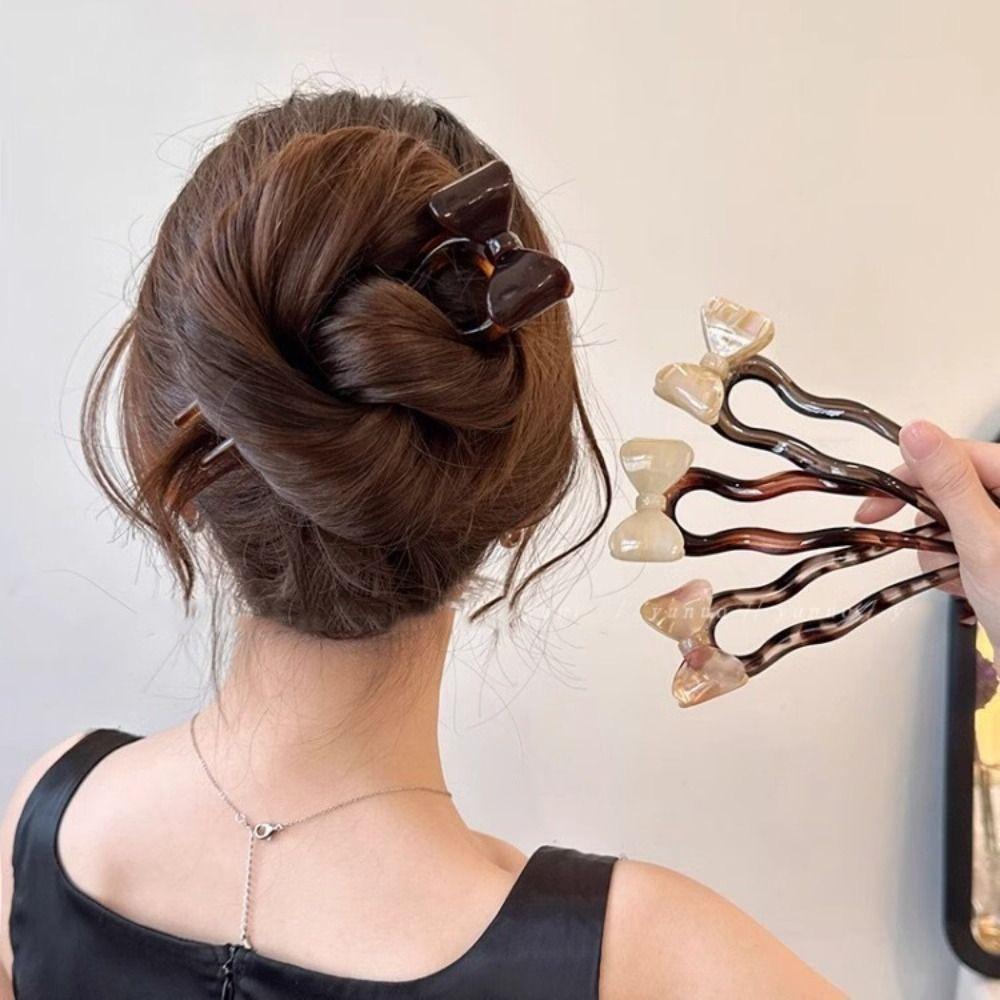 Корейский стиль U-образная шпилька для волос ретро-панель для волос французский бант палочка для волос головной убор ханьфу