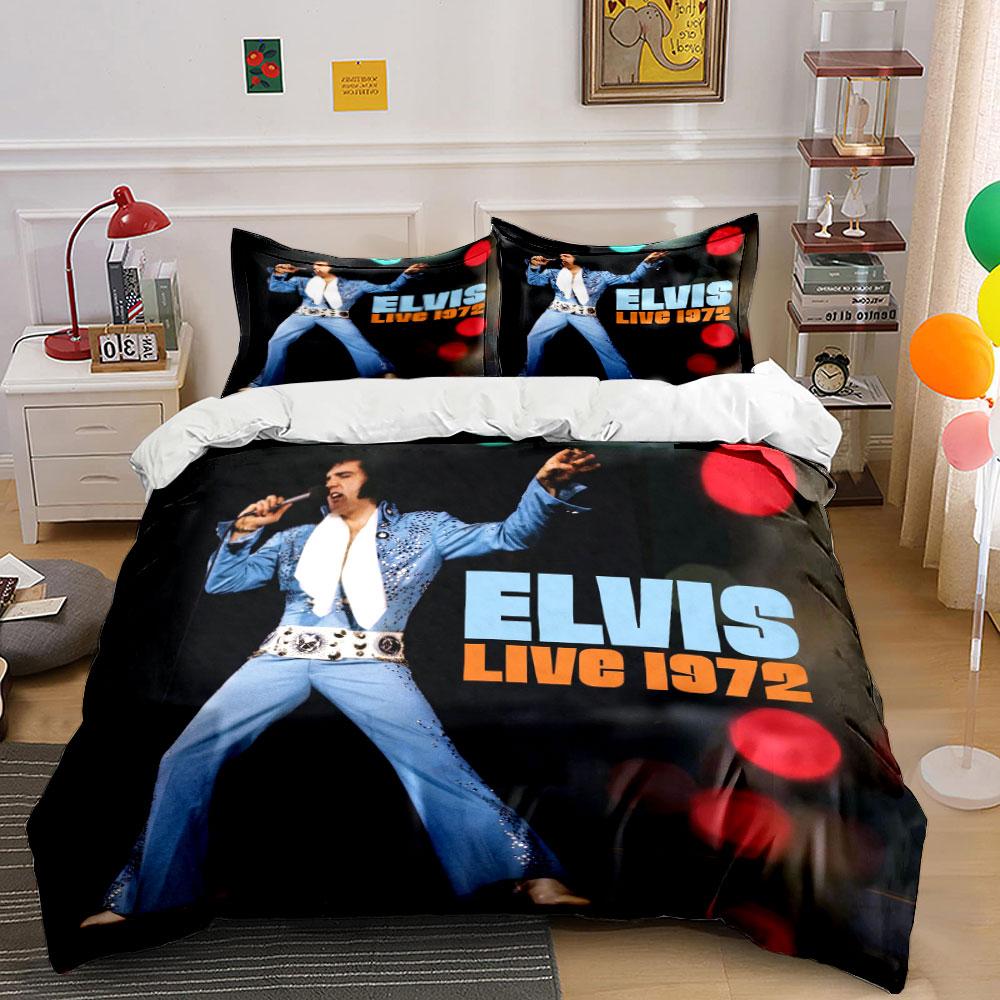 Elvis Presley performance design. Bedding sets Duvet cover sets Duvet covers Pillowcases(1*Duvet Cover 2*Pillowcases without duvet insert)
