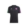 Fc Bayern Tiro 23 Training Jersey Color Block V-Neck Short Sleeve Football Shirt Men Tops Black IB1521