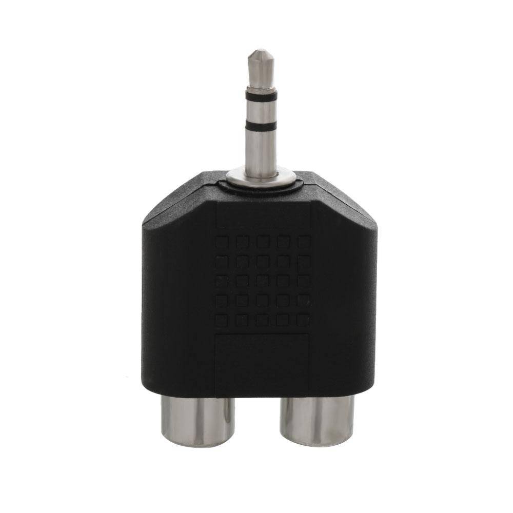 Interconnects TV Video Accessories Y Splitter Audio Adapter Converter 3.5mm To 2 RCA Female Male