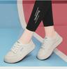 Женские кроссовки на платформе из натуральной кожи — весна/осень 2024 г., визуально увеличивающие рост, модная спортивная/повседневная обувь.