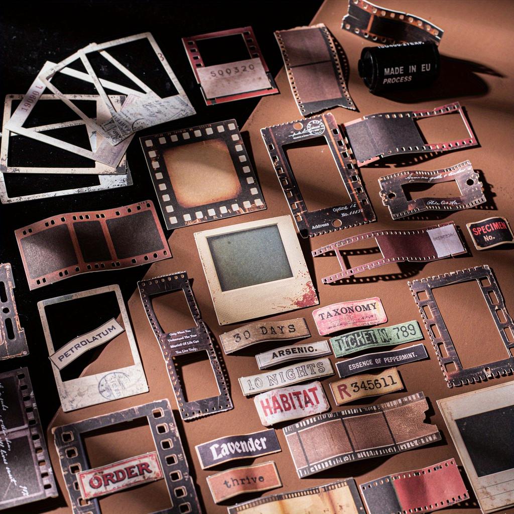 1 шт. материалы для блокнота 25 штук 4 вида серии пленки, стикеры «Прекрасный день», ретро-фильм, твердая карточка, наклейки-материалы для блокнота