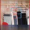 5-Layer Multifunctional Pants and Scarf Organizer Rack