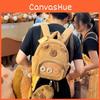 Cartoon Plush Capybara Backpack Animal Zipper Bag Adjustable Shoulder Strap