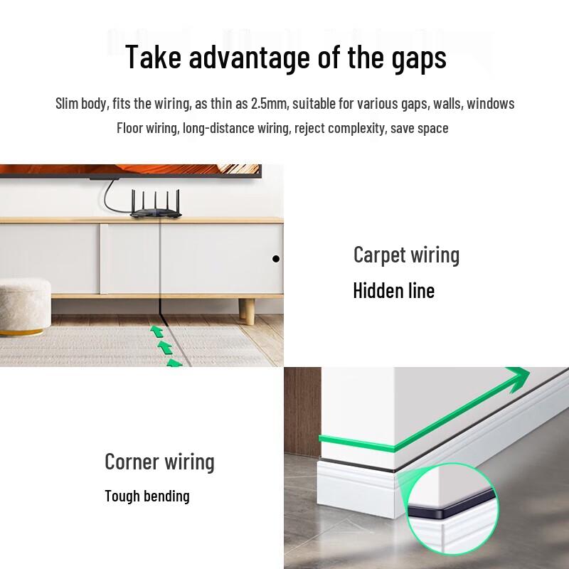 Ugreen NW102 Плоский Ethernet-кабель Cat6