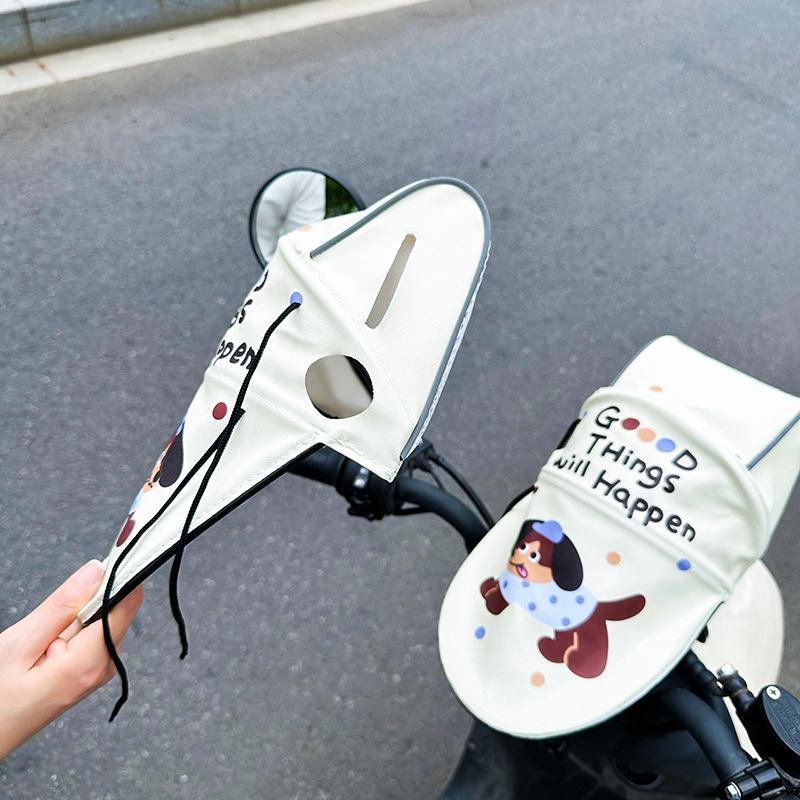 Милый 3D Солнцезащитный чехол Дышащие перчатки на руль Защита от УФ-лучей Летний солнцезащитный козырек для электромобиля Мотоциклетные перчатки