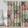 Digital Printing Shower Curtain Waterproof And MildewProof Curtain Watercolor Flower Flower Plant Flower Ben Bathroom Partition Free Punching