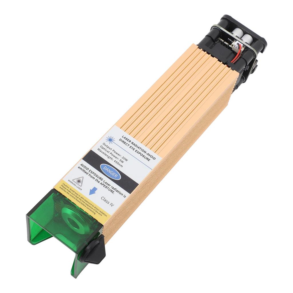 Лазерный модуль 12 В, 450 нм, 20 Вт, высокая точность, 5 Вт, модуль лазерной резки с оптическим выходом для станка