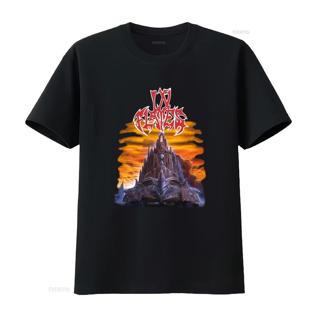 In Flames T Shirt The Jester Race Rock Concert Vintage Design Heavy Metal Band vintage Washed Versatile Slightly Unisex Soft
