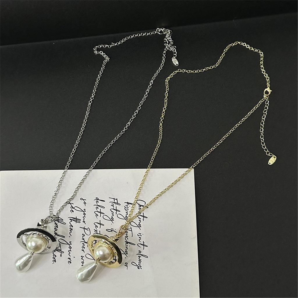 Tooxika Преувеличенное трехмерное ожерелье-подвеска в стиле барокко с жемчугом в форме капли воды, легкая роскошь, темперамент, цепочка-джемпер для женщин