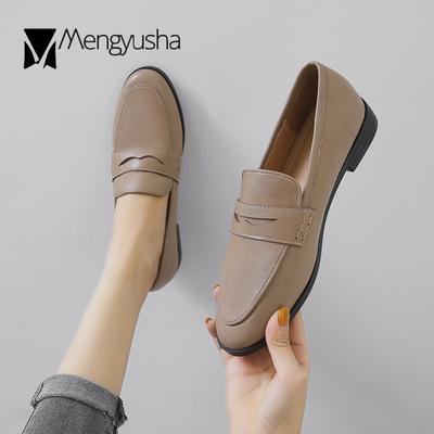 Модные очки Smile с ажурным ремешком, оксфорды, женские туфли-лоферы с круглым носком, удобные туфли-дерби с неглубоким носком, женские, большие размеры 34-44