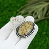 Friendship Day Deal Polychrome Jasper Stone 925 Sterling Silver Pendant Jewelry