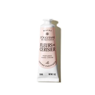 Fleur de Sourisier Sakura Парфюмированный крем для рук 30 мл Увлажняющий для сухой кожи Идеально для или Популярен у женщин L'OCCITANE Крем, [Цвет сакуры], Кожа,