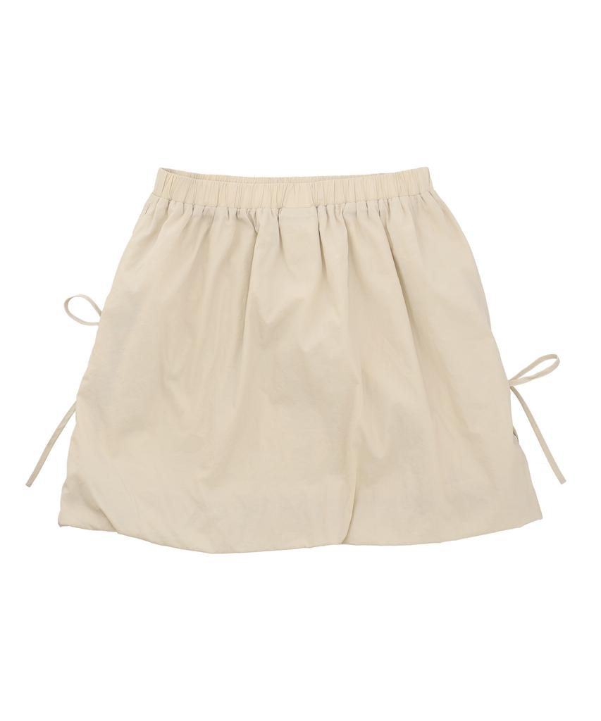 Deliscent Balloon Mini Skirt [Beige]