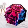 1 шт. Автоматический складной зонт Дарт Вейдер - Компактная конструкция с 8 спицами, Прочный пластик и железо, Для повседневного использования F104025