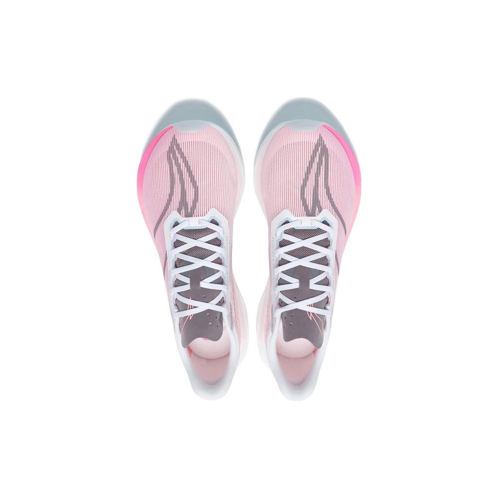 Li-Ning Кроссовки Feidian 3.0 Challenger с нескользящей подошвой, амортизирующей, износостойкой подошвой, женские, розовые, белые, ARMT038-6