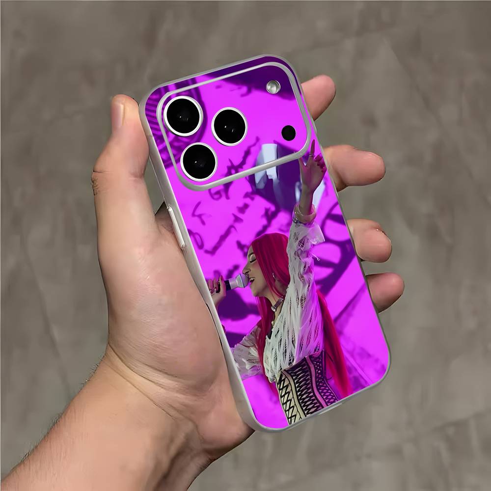 Чехол для iPhone 17,16,15,14,13,12, Pro, Max, Plus, Mini, Singer D-De La R-Rose, Горячий, Прозрачный Белый, Магнитный, Для Беспроводной Зарядки