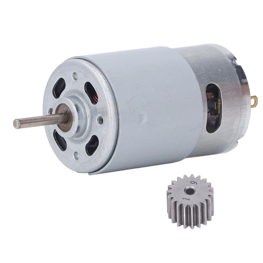 DC Brushed Motor Copper Coil Stainless Steel Body Large Torsion 19 Gear Motor for Children"s