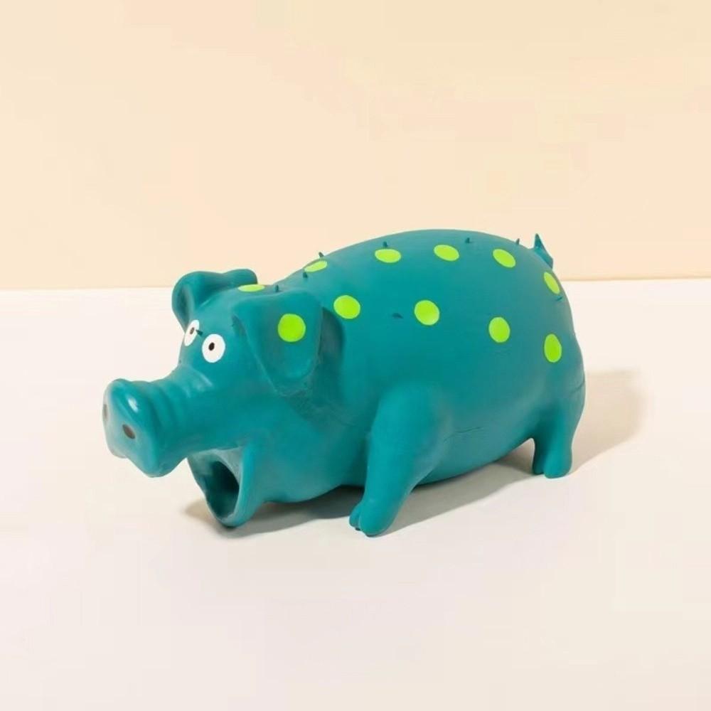 С пищалкой латексные игрушки для жевания собак хрюкающая свинья собаки сжимаемая игрушка собака пищащая игрушка для игры домашних животных