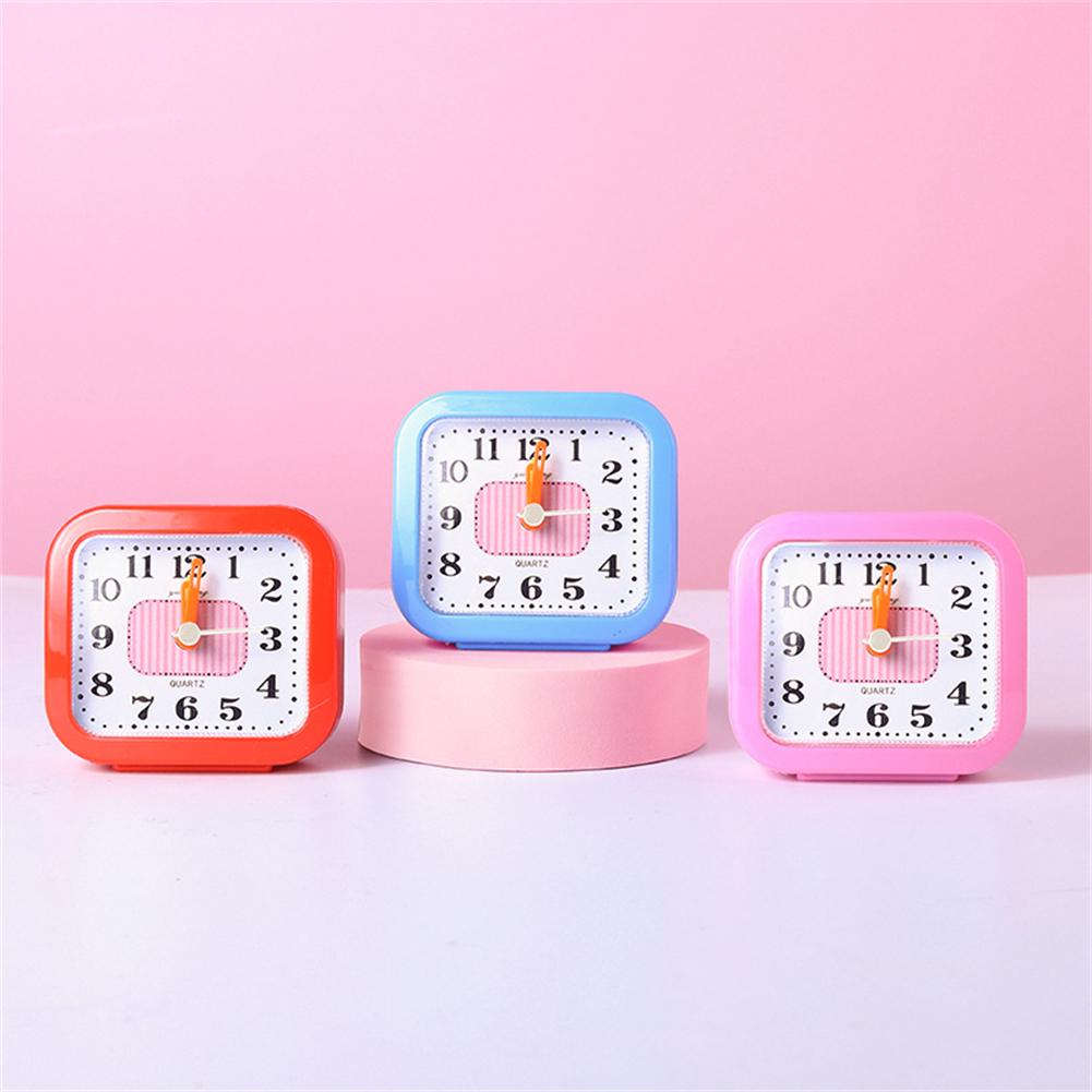 Компактный квадратный громкий будильник, элегантный дизайн, надежный звонок для пробуждения
