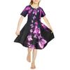 Girls 3D Print Dresses Kids Girl Party Sleeveless Princess Dress Tank 3D Pink Crystal Butterfly Print Dress