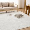 Housecover Shag Rectangular Dust Mite Odor Comfortable for All Compatible with Underfloor Heating and Hot Soft and Fluffy To the White 01 Rug, Carpet,