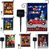 Festive Solar Flag Lights For Outdoor Christmas Decorations With Enchanting Led Effects
