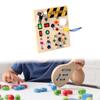 LED Busy Board Fine Motor Skills Montessori Toy Travel for Kindergarten Activities