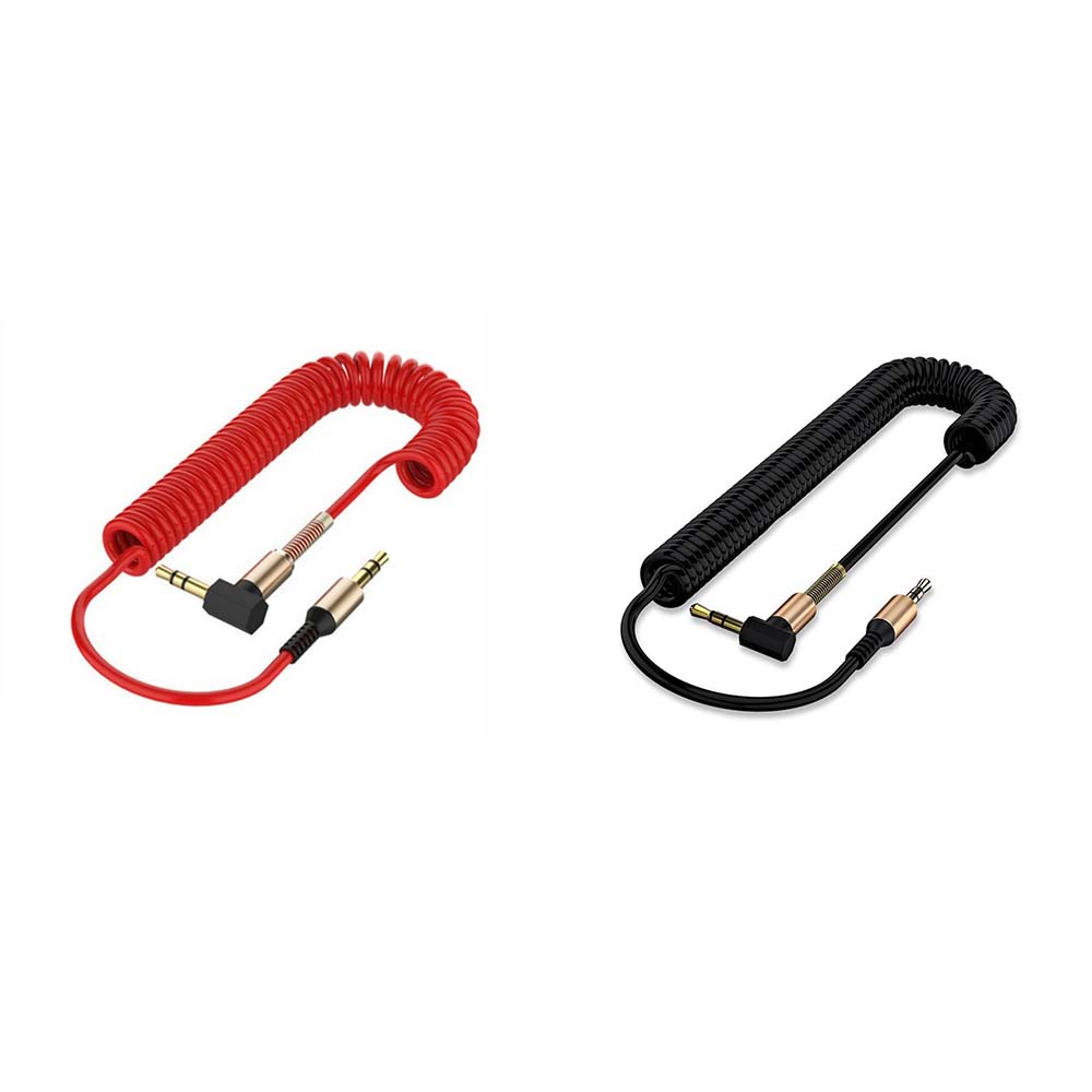 Stereo Elbow Stretch Male To Male Gold-plated Plug Audio Cable Car Aux Cord Aux Cable Audio Wire